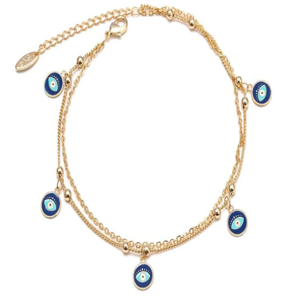 LuckyEye Gold Plated Anklet