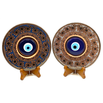 Evil Eye7 inch Copper Plate Wall Hanging